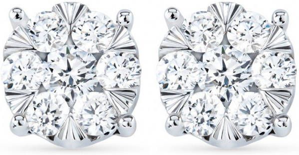 Diamond Point Witgouden oorsieraden 0 55 ct diamant Enchanted