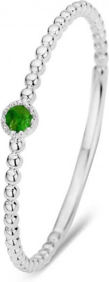 Diamond Point Witgouden ring 0 04 ct smaragd Joy