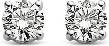 Diamond Point Witgouden solitair groeibriljant oorstekers, 0 32 ct 0 32 ct diamant Groeibriljant