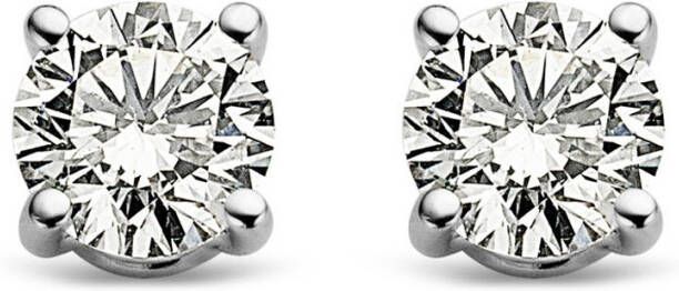 Diamond Point Witgouden solitair groeibriljant oorstekers, 0 24 ct 0 24 ct diamant Groeibriljant