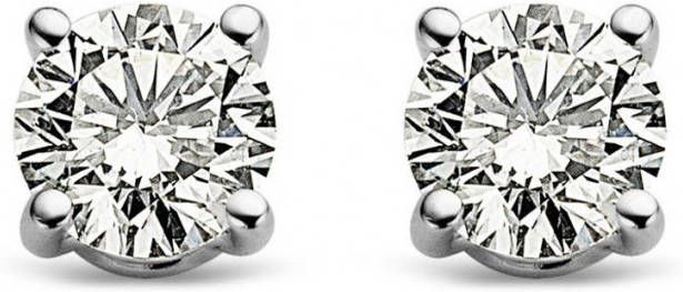 Diamond Point Witgouden solitair groeibriljant oorstekers, 0 28 ct 0 28 ct diamant Groeibriljant