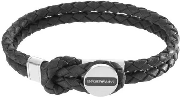 Emporio Armani Armband van leer EGS2178040