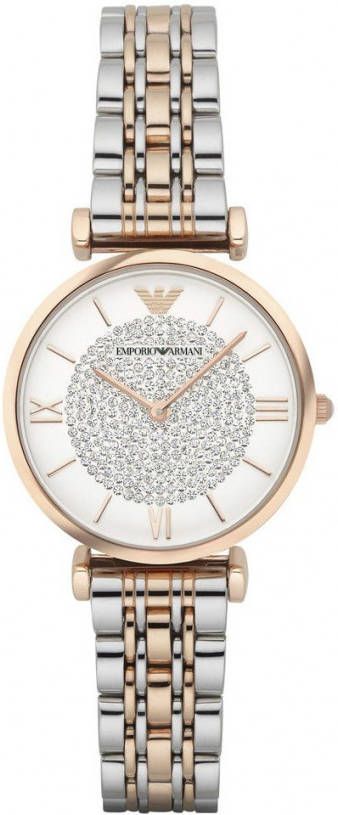 Emporio Armani Mode roestvrijstalen horloge , Geel, Dames