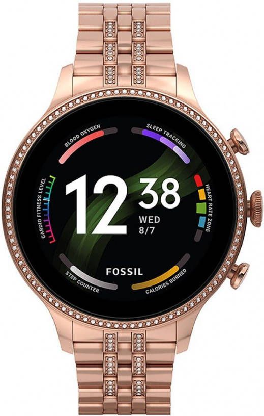 Fossil Smartwatches Gen 6 Smartwatch Rosé, goudkleurig