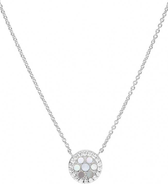 Fossil Ketting van zilver met parelmoer JFS00520040