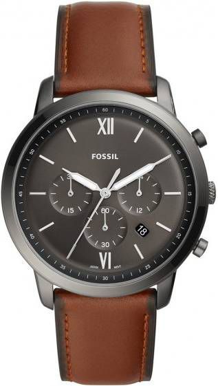 Fossil horloge Neutra Chrono FS5512 bruin/grijs