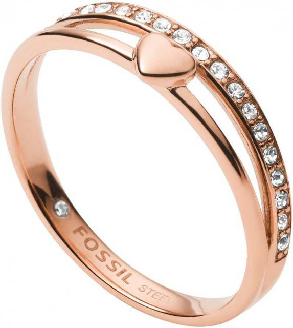 Fossil ring JF03460791 Vintage Glitz rosé