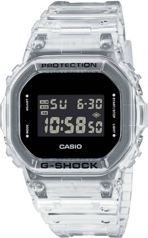 G-SHOCK G Shock Classic Style DW 5600SKE 7ER Skeleton Series White horloge