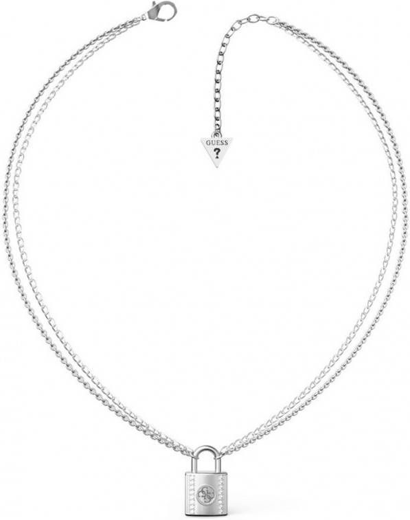 Guess Schakelketting met logo en kristal JUBN01093JWRHT U