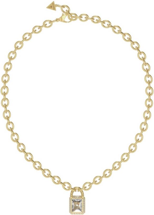 Guess Statementketting met logo en kristal JUBN02197JWYGT U