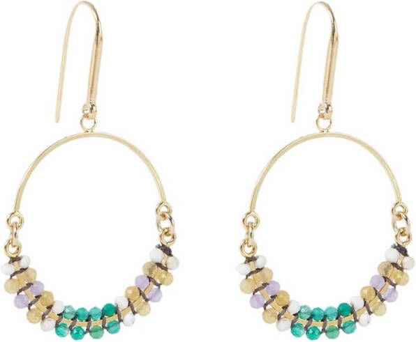 Isabel marant Cesaria Stripe oorhangers met kralen