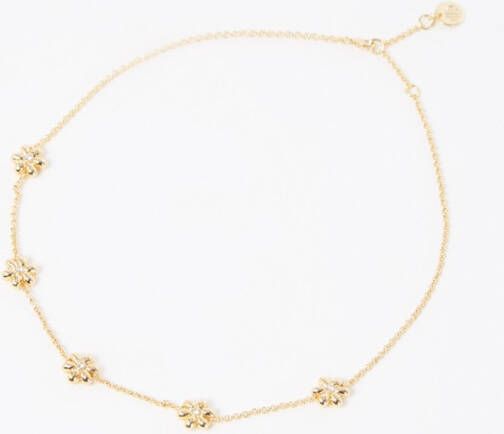 Maje Flower ketting met glassteen