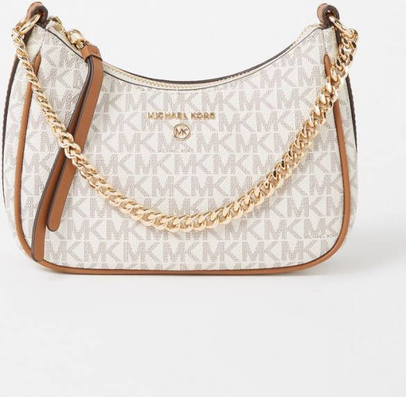 Michael Kors Jet Set Small schoudertas met leren details