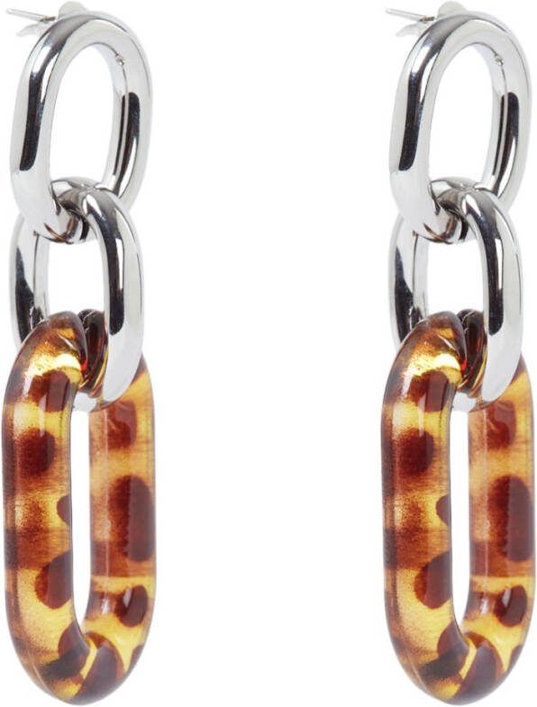 My Jewellery bruine grote oorhangers