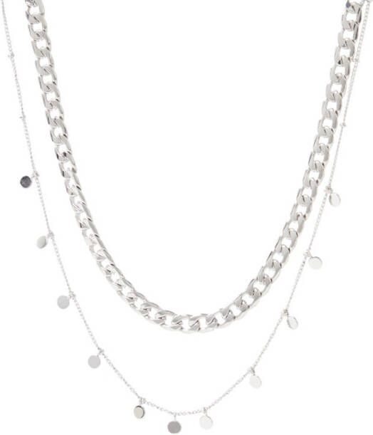 My Jewellery Kettingen set Muntjes Zilverkleurig
