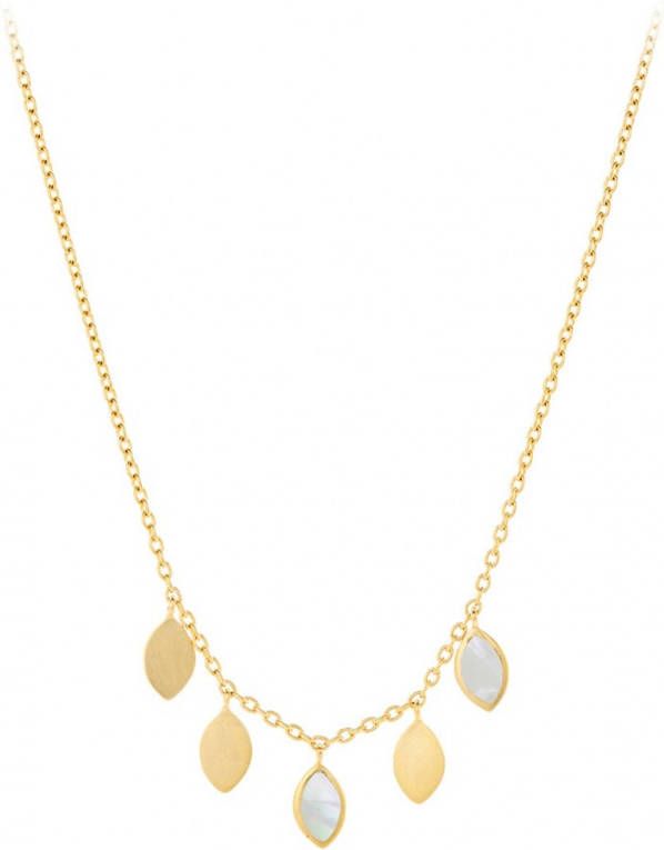 Pernille Corydon Flake ketting verguld