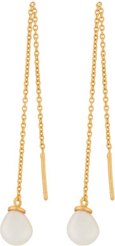 Pernille Corydon Lagoon oorhangers met zoetwaterparel