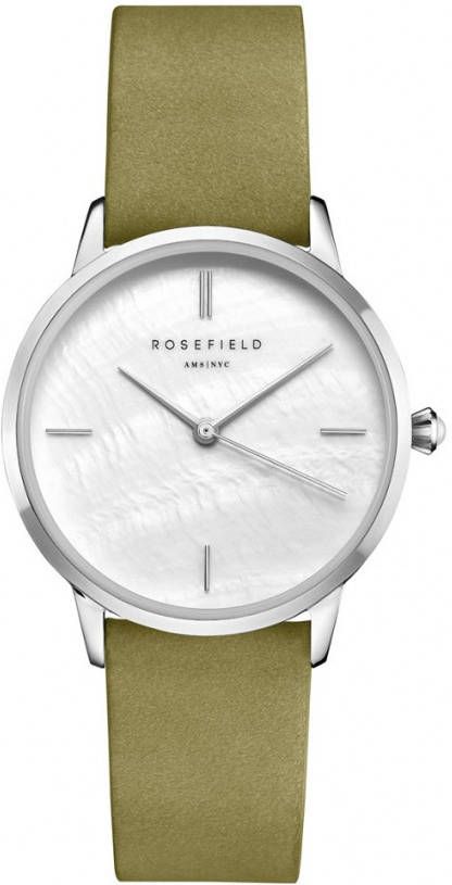 Rosefield Pearl Edit Olive horloge RMOLS R05