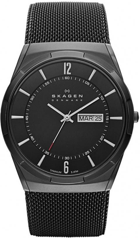 Skagen horloge SKW6006 Melbye Titanium Zwart