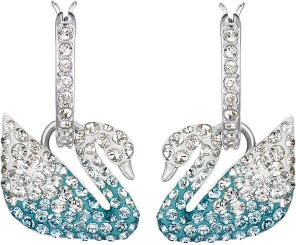 Swarovski Iconic Swan oorringen met kristal