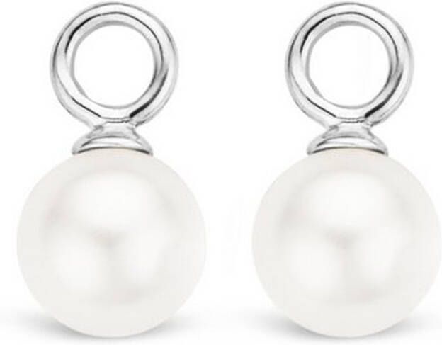 Ti Sento Milano Oorbelbedels van gerhodineerd sterling zilver 9003PW