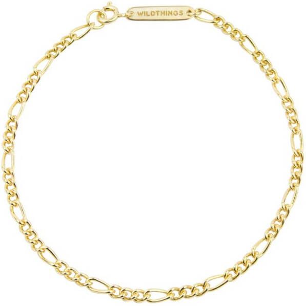 Wildthings Figaro armband verguld