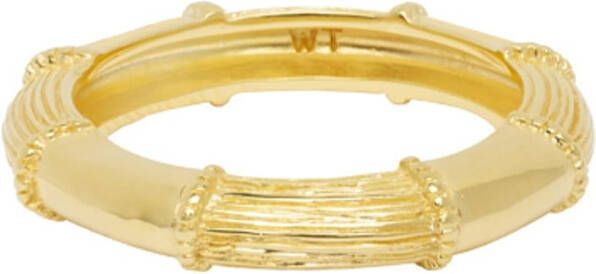 Wildthings Goldstripe Bamboo ring verguld