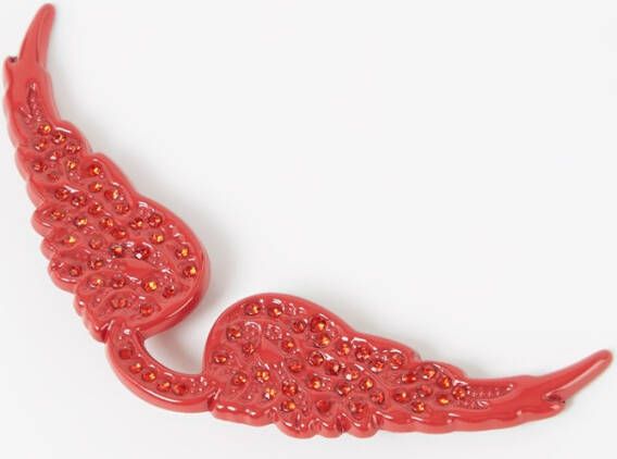 Zadig&Voltaire Swing Your Wings clutchbedel met strass