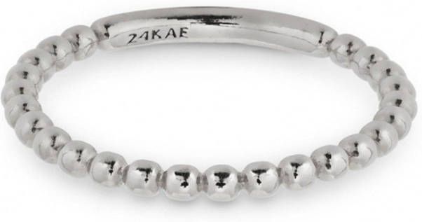 24Kae Ringen Ring met bolletjes structuur 925 Sterling zilver gerhodineerd 12426S Zilverkleurig online kopen