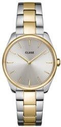 Cluse Horloges Feroce Petite Steel Silver Gold colored Zilverkleurig online kopen