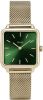 Cluse Horloges La Tetragone Mesh Gold Plated Forest Green Goudkleurig online kopen