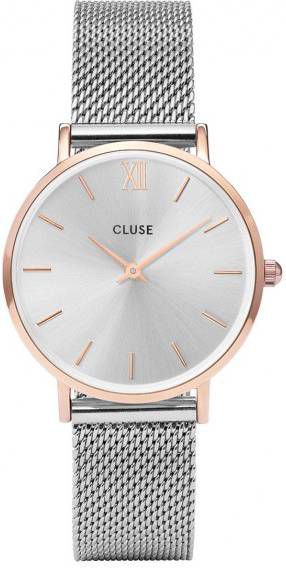 CLUSE Minuit horloge van roestvrijstaal CW0101203004 online kopen