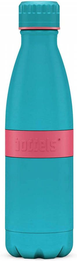 boddels ®, Drinkfles TWEE met isolerende functie blauw 500 ml vanaf de geboorte