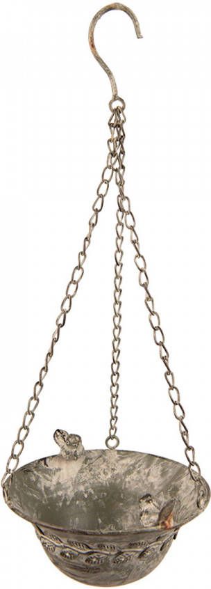 Clayre & Eef Planthouder 23x17x46 Cm Groen Ijzer Decoratie Plantenhouder Decoratieve Accessoires Woonaccessoires Groen