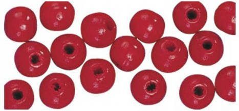Rayher Hobby 115x Stuks Rode Houten Kralen 6 Mm Hobbykralen