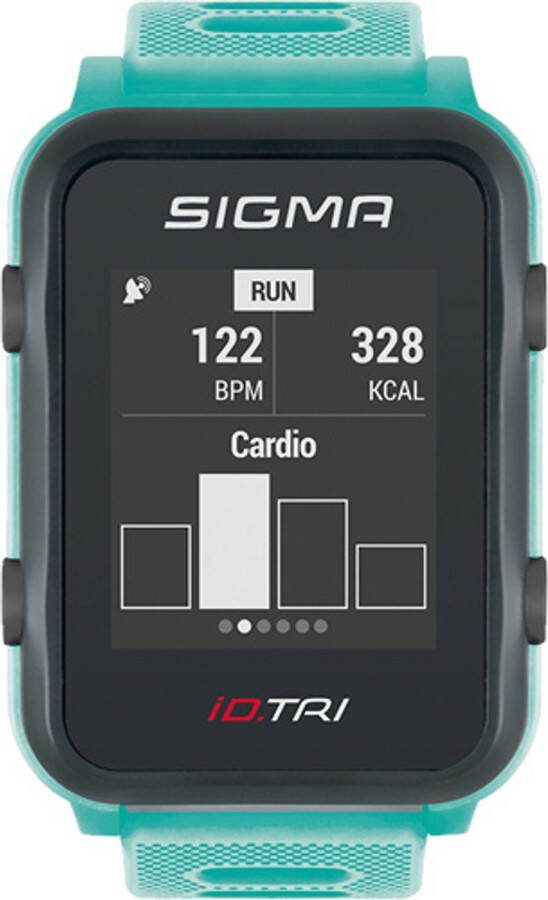 Sigma Sporthorloge set Id.tri Waterdicht/gps Mintgroen