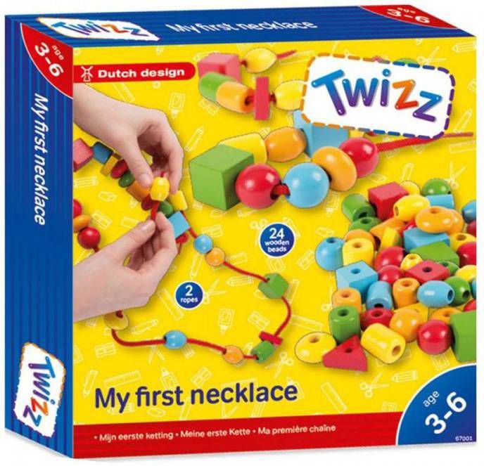 Twizz Sieradenset Mijn Eerste Ketting Junior Hout 3 6 Jaar 26 delig