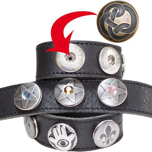 Ornamentalo Armband Zwart 22cm x 25mm