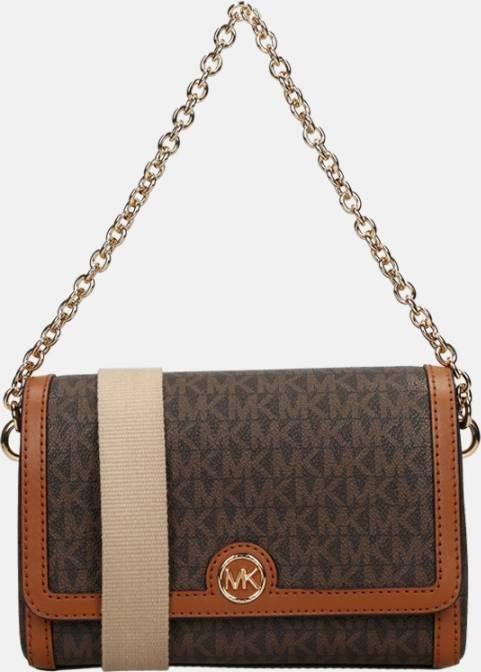 Michael Kors Freya crossbody tas brown/acorn