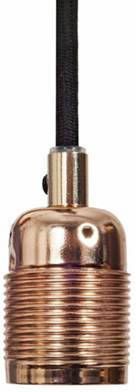 Frama Lampensnoer E27 Zwart Koper