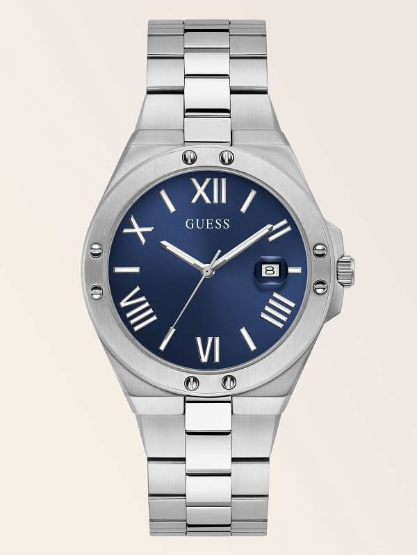 Guess Men's only time men's watch , Grijs, Heren