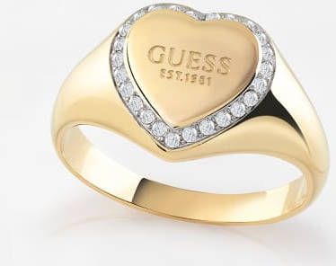 Guess Ringen Ring Fine Heart JUBR01430JWYG Goudkleurig
