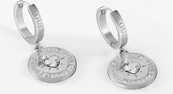 Guess Oorbellen UBE70026 Oorbellen From With Love Zilverkleurig