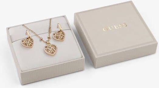 Guess Ketting En Oorbellen"Heart Cage" Box