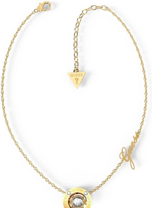 Guess Kettingen Necklace Solitaire JUBN01459JWYGT Goudkleurig