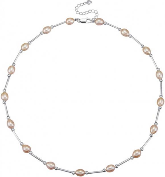 AMY VERMONT Collier met cultivé zoetwaterparels Zilverkleur