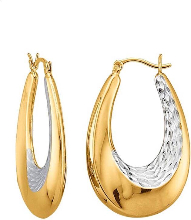 AMY VERMONT Creolen van echt zilver Bicolor