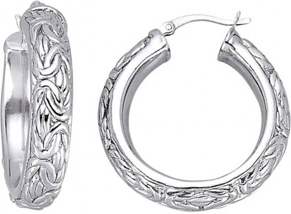 AMY VERMONT Creolen van echt zilver Zilverkleur