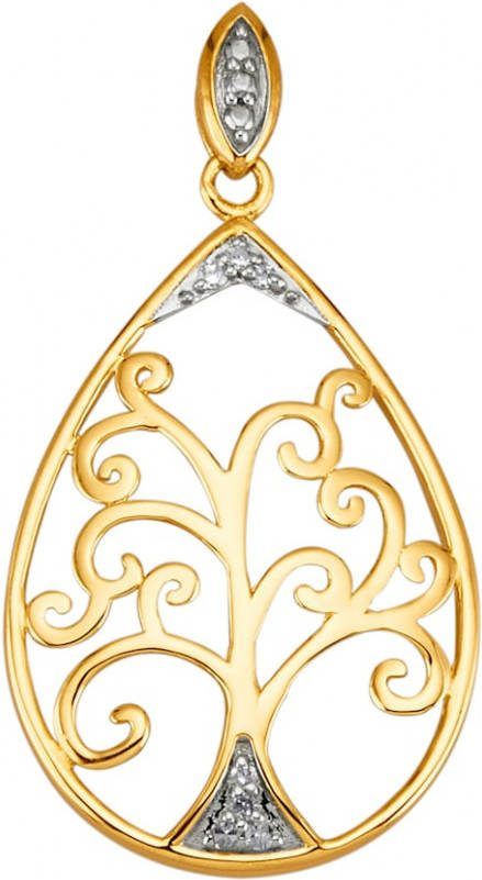 AMY VERMONT Hanger met diamanten Geelgoudkleur