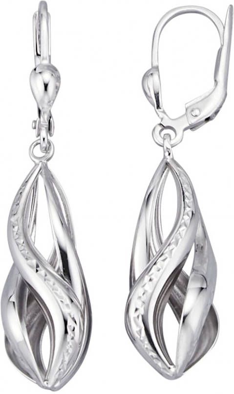 AMY VERMONT Oorbellen gediamanteerd Zilverkleur